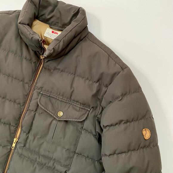 Fjallraven Ovik Lite Down Coat Men’s Medium Brown Warm Insulated G-1000 Puffer - Picture 3 of 5